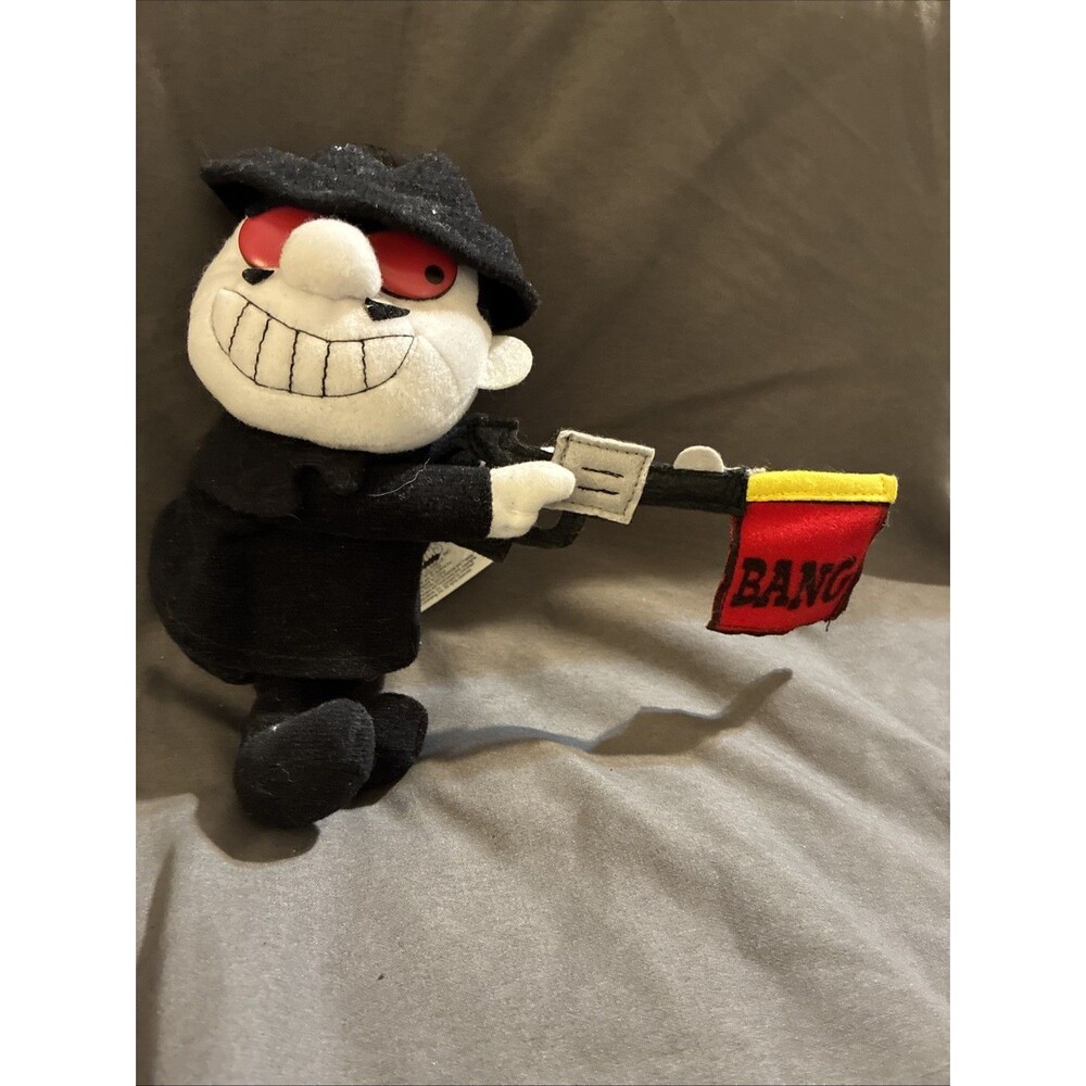 VTG 1999 Rocky & Bullwinkle Boris Badenov Plush Doll By Stuffins 7” Cartoon